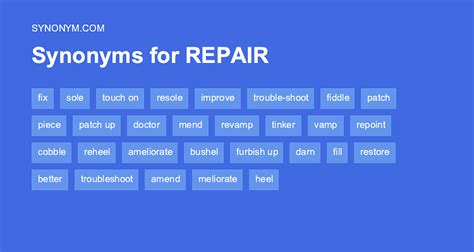 repair synonym|REPAIR Synonyms .